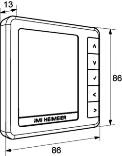 HEIMEIER HM-PRT Raumthermostat programmierbar, 230 V, weiß – Bild 5