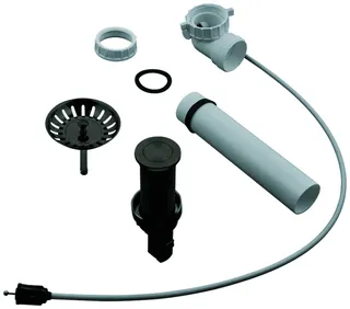 GROHE Zugstangen-Ablaufgarnitur 40986 Push-Exzenter f. Spülen hard graph. geb.