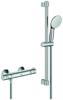 GROHE THM-Brausebatterie Grohtherm 800 34565_2 mit Brausegarnitur 600mm chrom – Bild 2