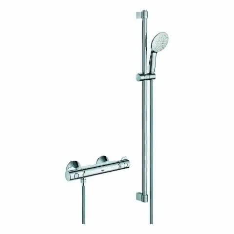 GROHE THM-Brausebatterie Grohtherm 800 34566_2 mit Brausegarnitur 900mm chrom