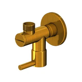 Eckventil, 3/8" f. Flexschlauch, BG 100 1640 BG, brushed gold