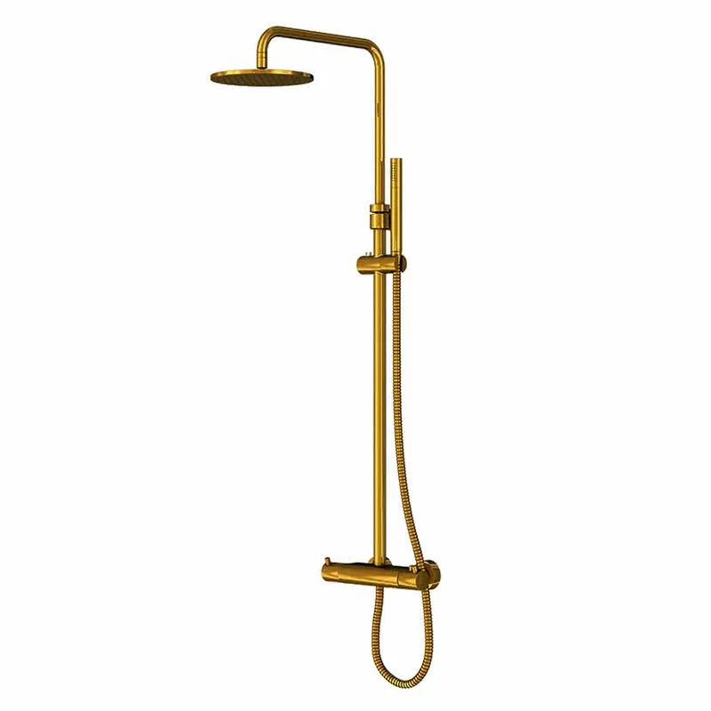 Brausesetmit THM, Regenbraus, Handbr, BG 100 2721 BG, brushed gold