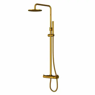 Brausesetmit THM, Regenbraus, Handbr, BG 100 2721 BG, brushed gold