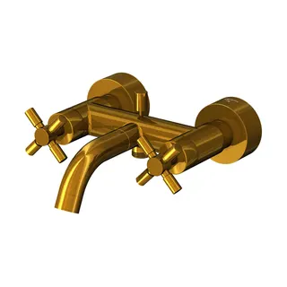 Wanne/Brause Armatur 1/2", AP, BG 250 1100 BG, brushed gold