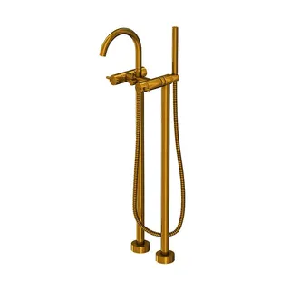 Freistehende Wanne / Brause-Armatur, BG 100 1162 BG, brushed gold