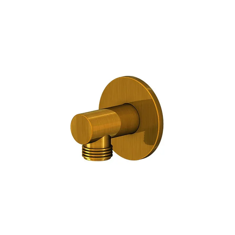 Brauseanschlussbogen 1/2", BG 100 1660 BG, brushed gold