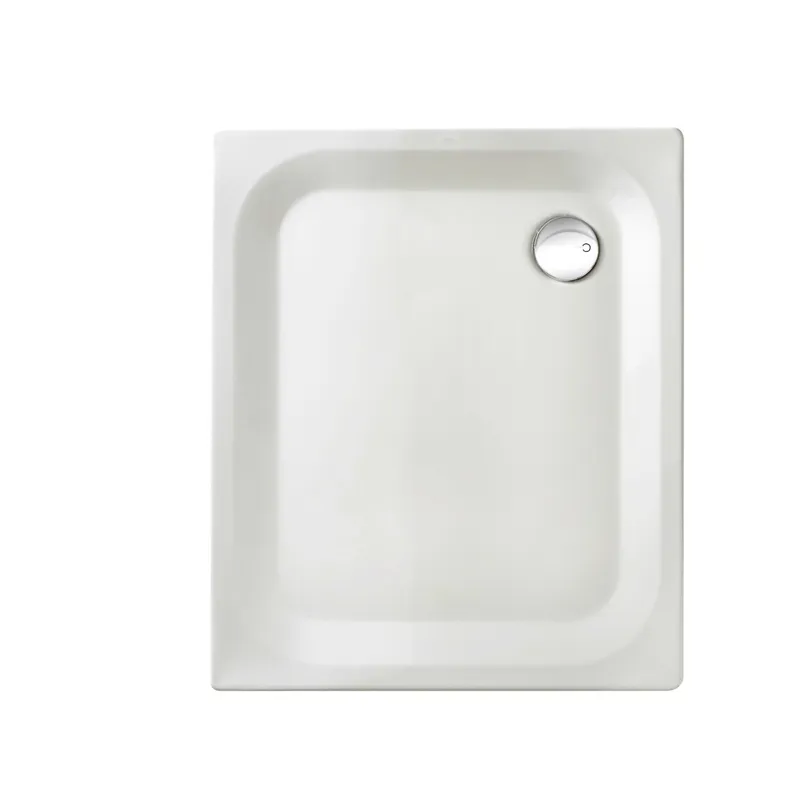 SCALIDO-Stahl-Duschwanne superflach mit Antirutsch_Sense 900x800x25mm weiß