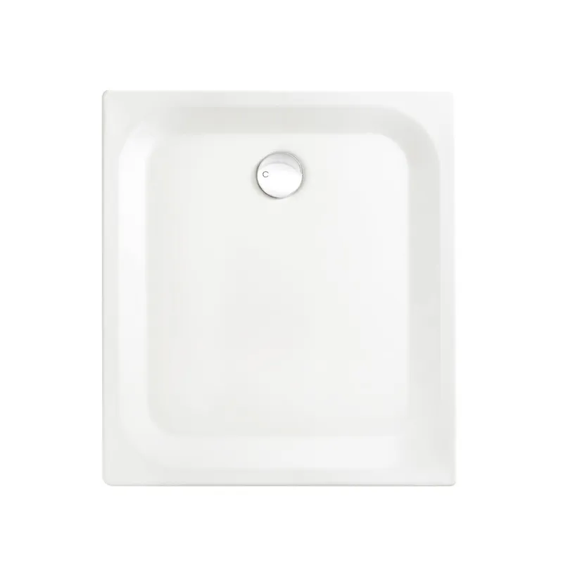 SCALIDO-Stahl-Duschwanne superflach mit Antirutsch_Sense 1000x800x25mm weiß