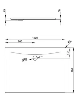 SCALIDO-Stahl-Duschfläche bodeneben mit Antirutsch_Sense 1200x900x30mm weiß – Bild 2