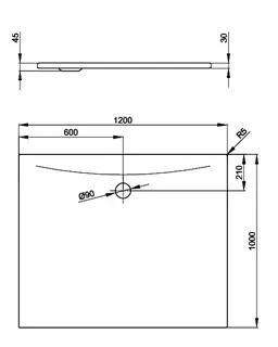 SCALIDO-Stahl-Duschfläche bodeneben mit Antirutsch_Sense 1200x1000x30mm weiß – Bild 2