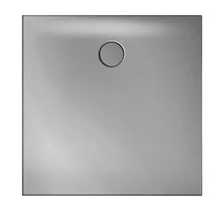 SCALIDO-Stahl-Duschfläche bodeneben mit Antirutsch_Sense m Waschtisch 900x900x30mm weiß