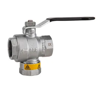comfort-Heizungsfilterkugelhahn DN 20 (3/4") IG mit Magnet u. Hebelgriff Ms/vc – Bild 1