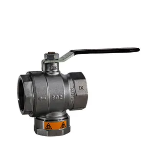 comfort-Heizungsfilterkugelhahn DN 32 (11/4") IG mit Magnet u Hebelgriff Ms/vc