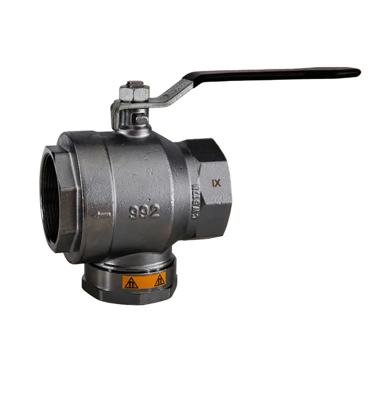 comfort-Heizungsfilterkugelhahn DN 50 (2") IG mit Magnet und Hebelgriff Ms/vc
