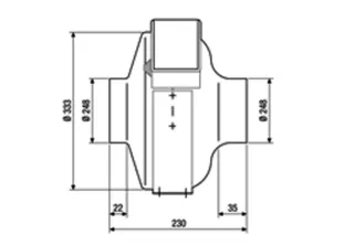 Maico Radial-Rohrventilator ERR 25/2 EC 1056 m3/h, Nennweite 250, EC-Motor – Bild 5