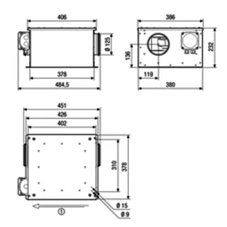 Maico schallgedämmte Lüftungsbox ESR 12-3EC Lüftungsbox, EC-Motor, DN 125 – Bild 5