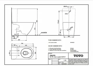 TOTO NC Stand-WC randlos weiß Tornado Flush Tiefspüler – Bild 5