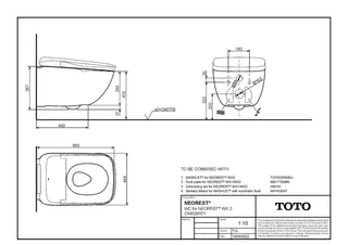 TOTO WC für NEOREST WX2 Wand-WC randlos Tiefspüler – Bild 3