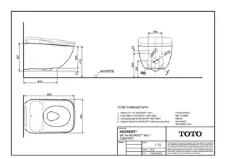 TOTO WC für NEOREST WX1 Wand-WC randlos Tiefspüler – Bild 3