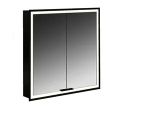 Emco Lichtspiegelschrank prime 13371 Unterputz, 2trg. 600 mm schw – Bild 1