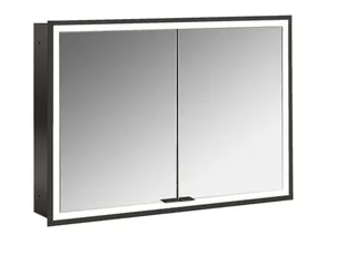 Emco Lichtspiegelschrank prime 13393 Unterputz, 2trg. 1000 mm schw – Bild 1