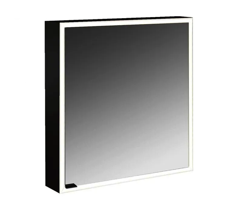 Emco Lichtspiegelschrank prime 13360 Aufputz, 1trg. 600 mm schw
