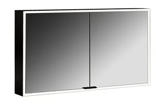 Emco Lichtspiegelschrank prime 13384 Aufputz, 2trg. 1200 mm schw – Bild 1