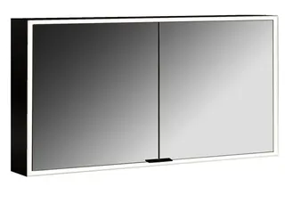 Emco Lichtspiegelschrank prime 13385 Aufputz, 2trg. 1300 mm schw – Bild 1