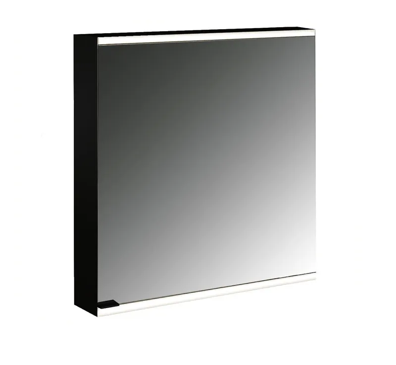 LED-SPS, schw, AP, 1-türig, 600mm, TA rechts design4YOU 2.0, waag. Bel.,RW SP,Lichtp.