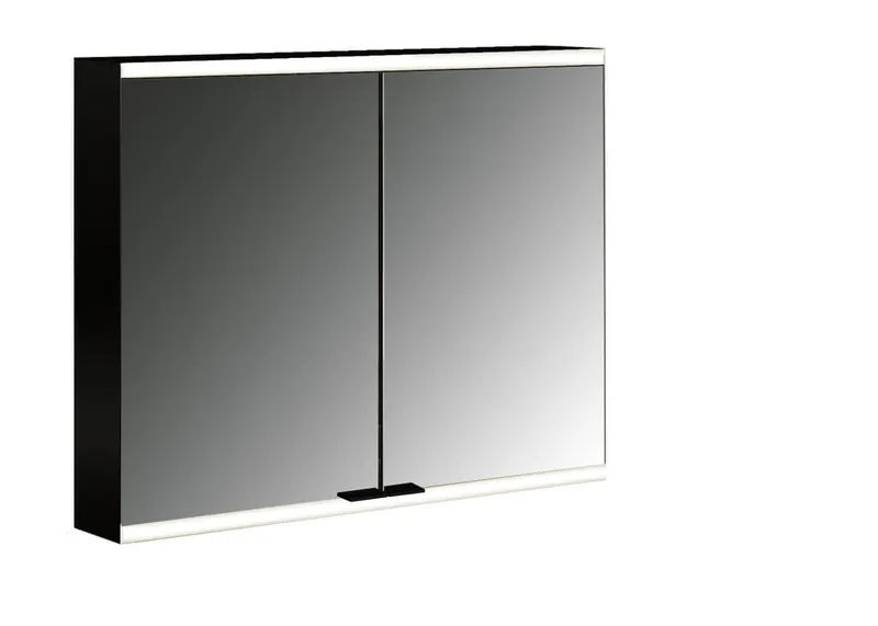 LED-SPS, schwarz, AP, 2-türig, 800mm design4YOU 2.0, waag. Bel.,RW SP,Lichtp.