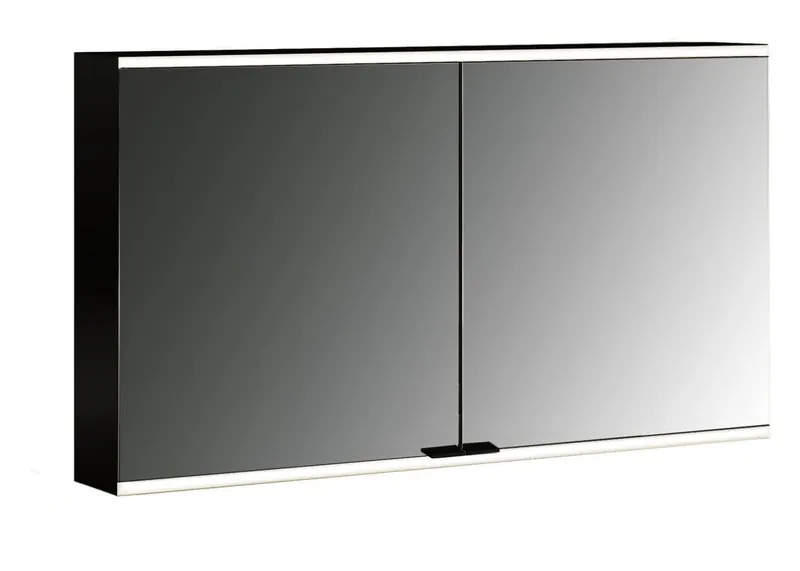 LED-SPS, schwarz, AP, 2-türig, 1200mm design4YOU 2.0, waag. Bel.,RW SP,Lichtp.