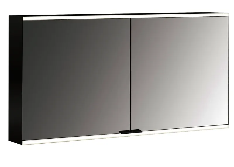 LED-SPS, schwarz, AP, 2-türig, 1300mm design4YOU 2.0, waag. Bel.,RW SP,Lichtp.