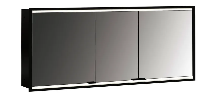 LED-SPS, schwarz, UP, 3-türig, 1600mm design4YOU 2.0, waag. Bel.,RW SP,Lichtp.