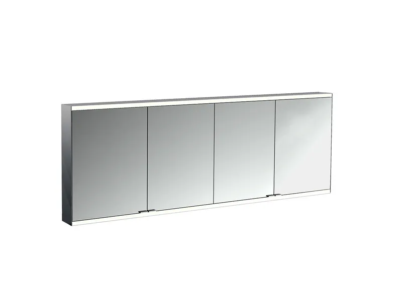 LED-SPS, schwarz, AP, 4-türig, 1800mm design4YOU 2.0, waag. Bel.,RW SP,Lichtp.