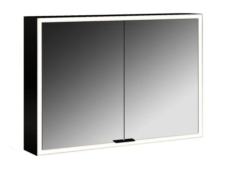 LED-SPS, schwarz, AP, 2-türig, 1000mm design4YOU 2.0, uml. Bel.,RW SP,Lichtp.