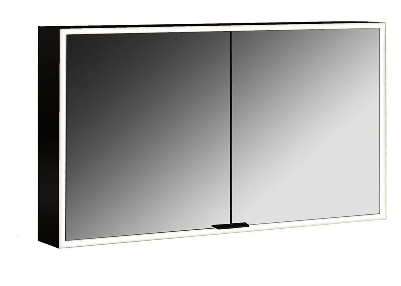 LED-SPS, schwarz, AP, 2-türig, 1200mm design4YOU 2.0, uml. Bel.,RW SP,Lichtp.