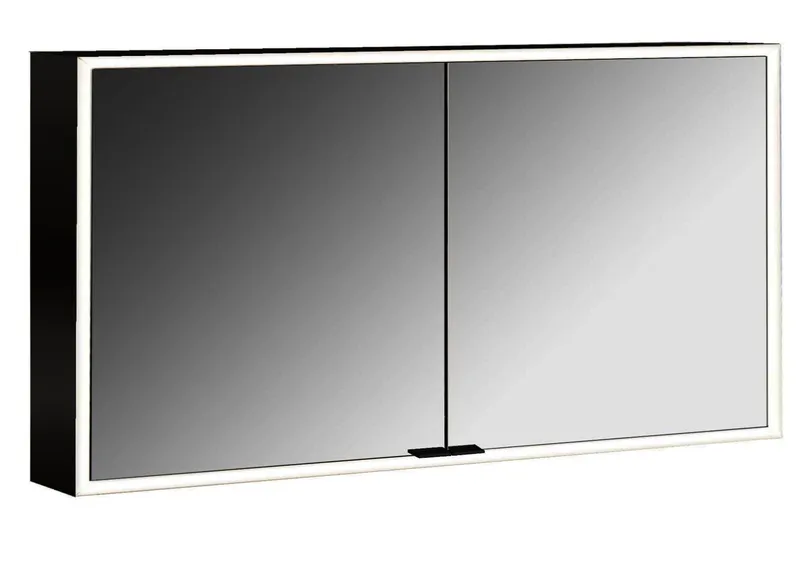 LED-SPS, schwarz, AP, 2-türig, 1300mm design4YOU 2.0, uml. Bel.,RW SP,Lichtp.