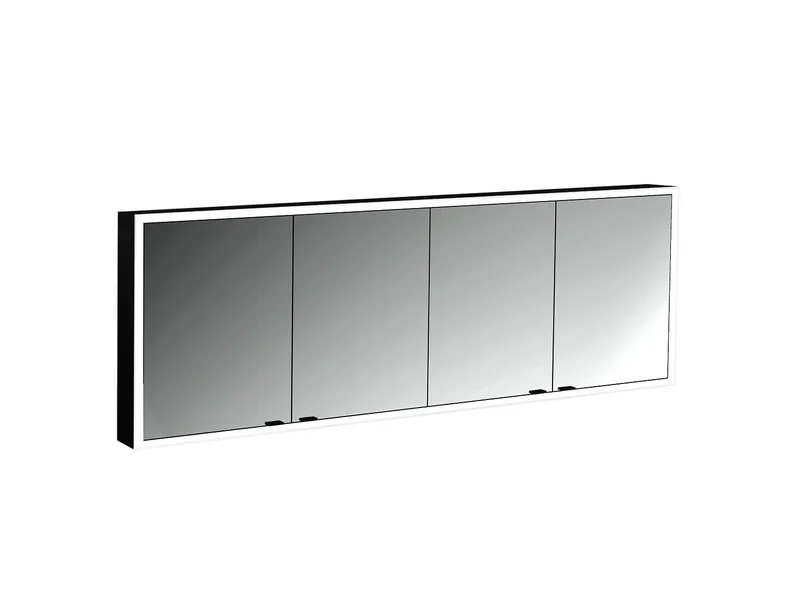 LED-SPS, schwarz, AP, 4-türig, 2000mm design4YOU 2.0, uml. Bel.,RW SP,Lichtp.