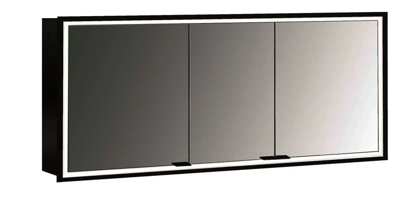 LED-SPS, schwarz, UP, 3-türig, 1600mm design4YOU 2.0, uml. Bel.,RW SP,Lichtp.