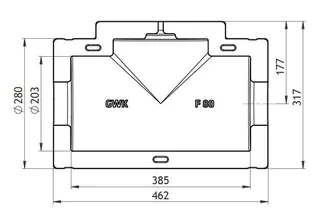 GWK ES-Box Serie F Ari Astra 020 DN80 für Strangregulierventil Ari Astra 020 – Bild 2