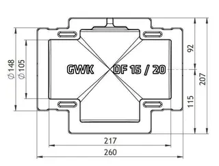 GWK ES-Box Serie DF Honeywell DN20 für Dreiwege-Mischer Centra DR-GFLA – Bild 2