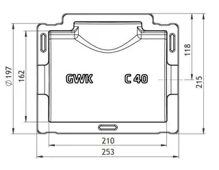 GWK ES-Box Serie C Ari DN40 für Absperrventil Euro Wedi 070/072(F4) – Bild 2