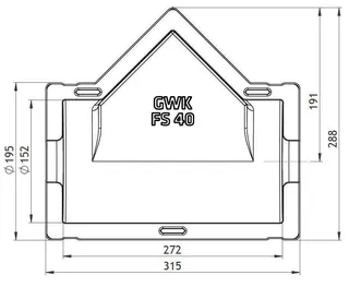 GWK ES-Box Uni Serie FS DN40 für Schrägsitzventile und Schmutzfänger – Bild 2