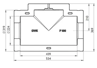 GWK ES-Box Serie F Ari Astra 020 DN100 für Strangregulierventil Ari Astra 020 – Bild 2