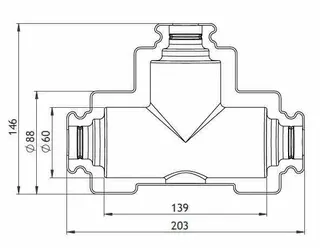 GWK ES-Box Serie DM Siemens DN15 für Dreiwegevntil VXG44 – Bild 2