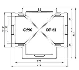 GWK ES-Box Serie Spezial Danfoss DN 40 für AB-QM Gewinde mit Messstutzen – Bild 2