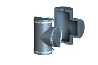GWK AL-Box Uni Serie F-Schrägsitz DN25 für Flansch-Schrägsitz Bl F1