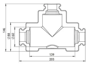GWK ES-Box Serie DM Siemens DN20 für VVP45, VXP45 – Bild 2