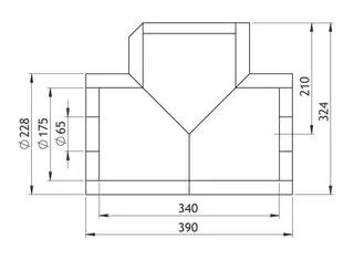 GWK AL-Box Uni Serie F-Schrägsitz DN50 für Flansch-Schrägsitz Bl F1 – Bild 2