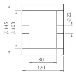 GWK AL-Box Uni Serie FP DN15 für Flanschpaare und Blindflansche – Bild 2